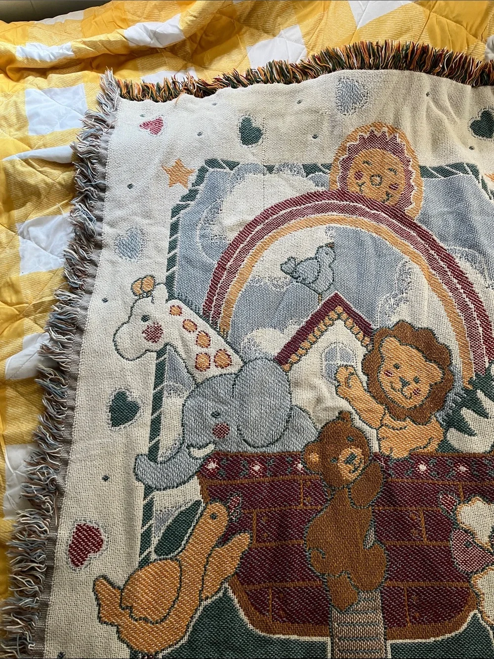 Vintage Noah’s Ark Tapestry/Blanket